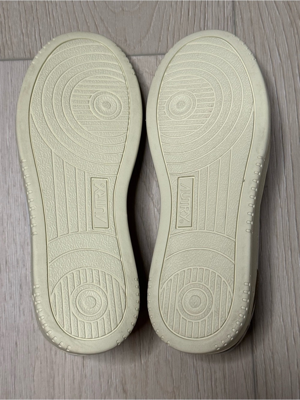 Autry Medalist Low White Taupe Leather Suede Retro Sneakers EU 38 US 8 - Picture 11 of 11